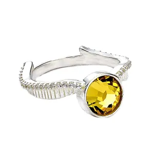 Official Harry Potter Sterling Silver Golden Snitch Embellished Ring