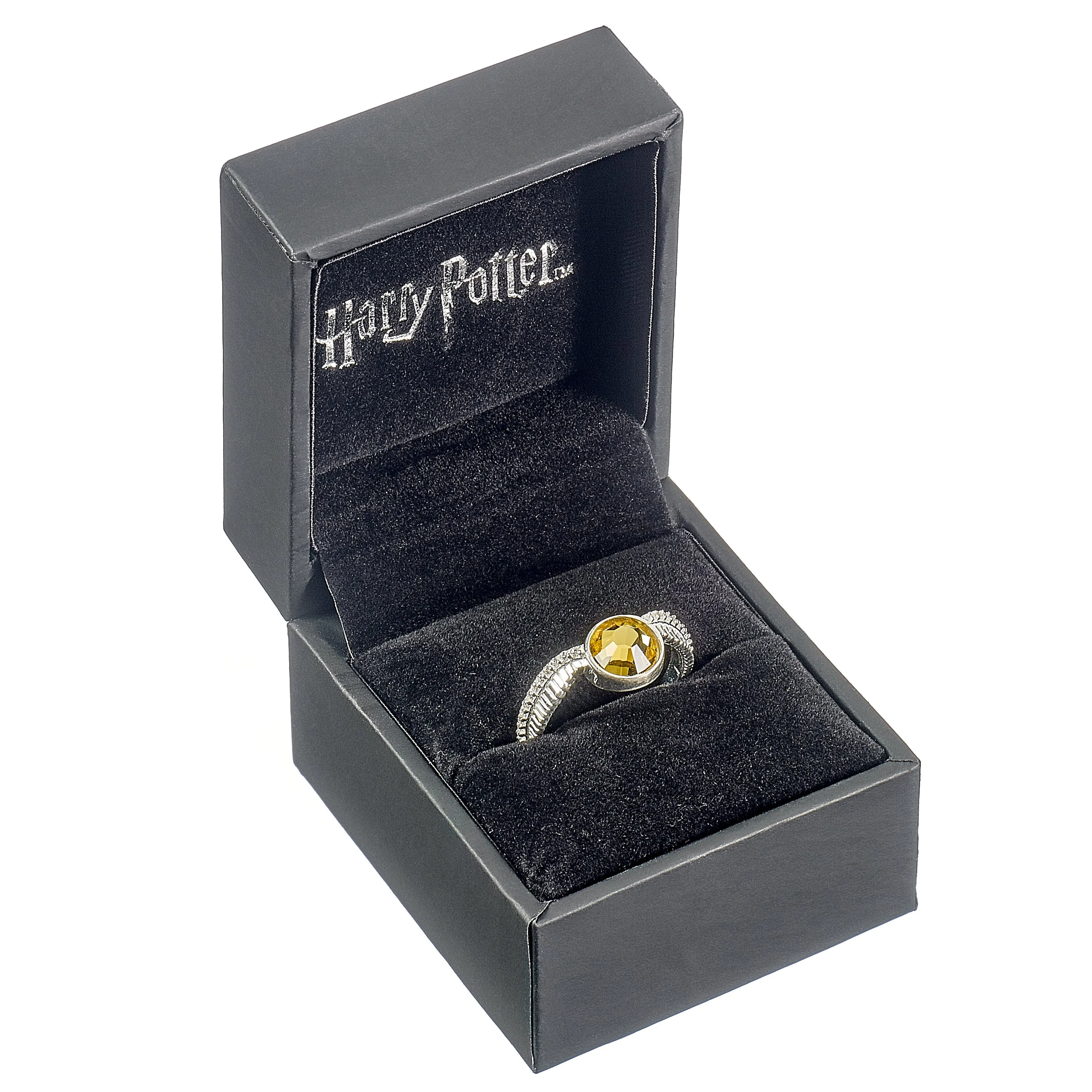 Official Harry Potter Sterling Silver Golden Snitch Embellished Ring