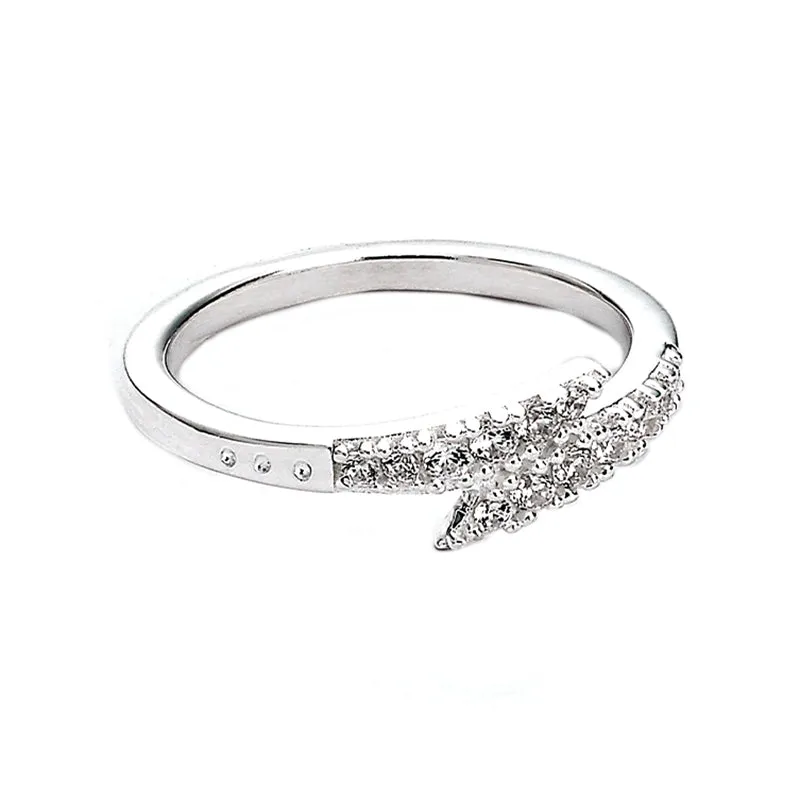 Official Harry Potter Sterling Silver Lightning Bolt Embellished Ring