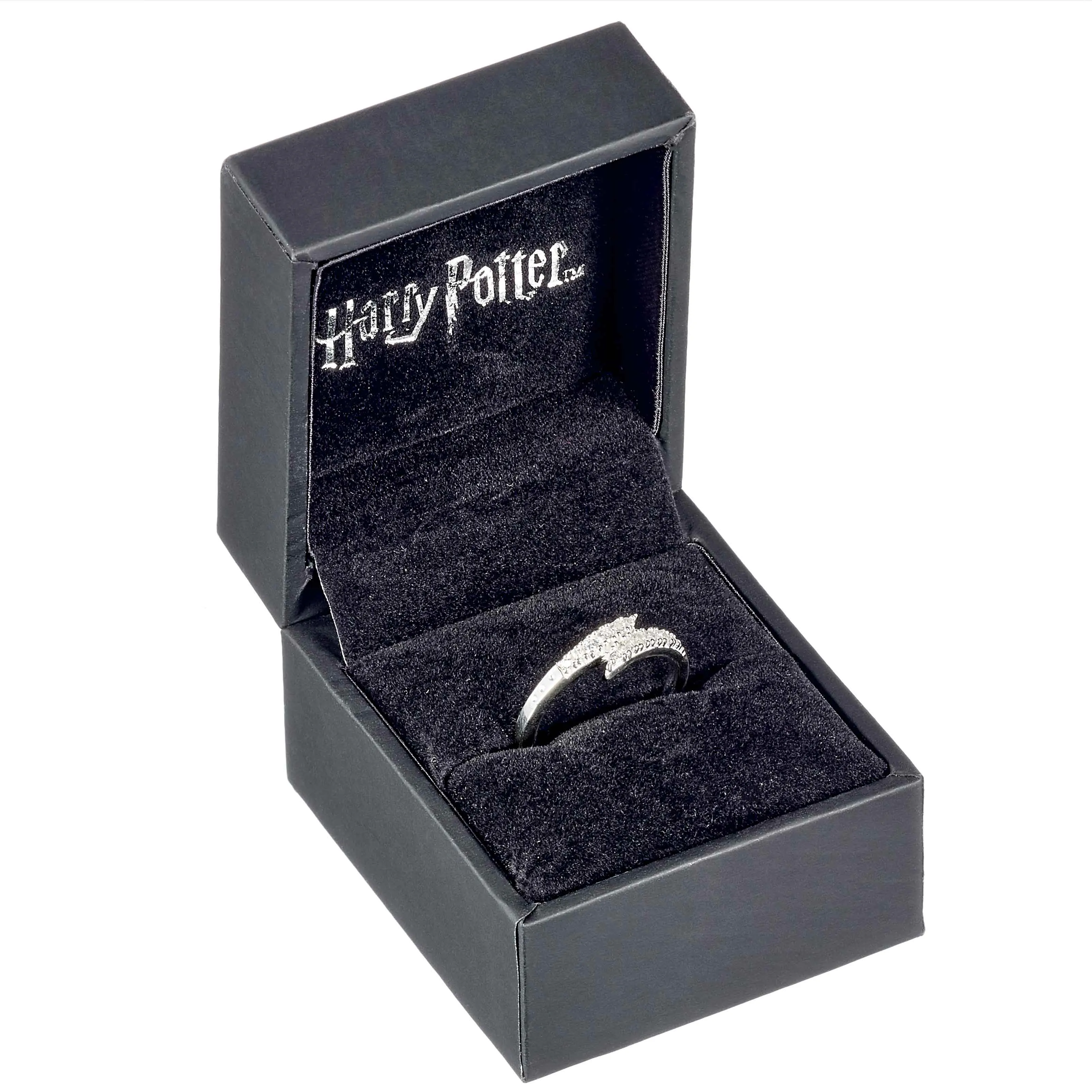 Official Harry Potter Sterling Silver Lightning Bolt Embellished Ring