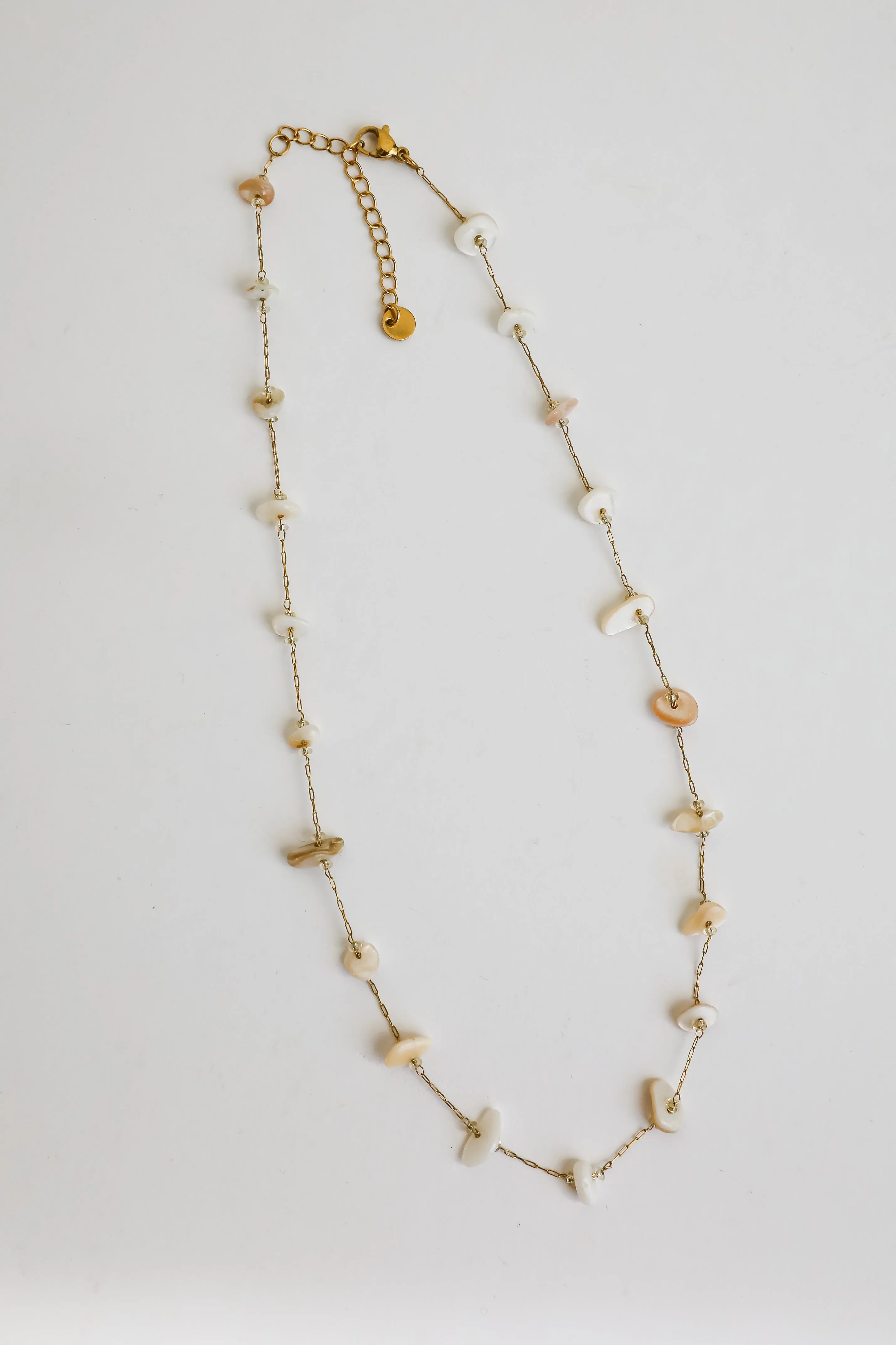 Olivia Gold Seashell Charm Necklace