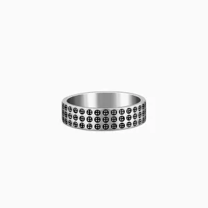 Oxidised Silver Lucifer Ring For Him