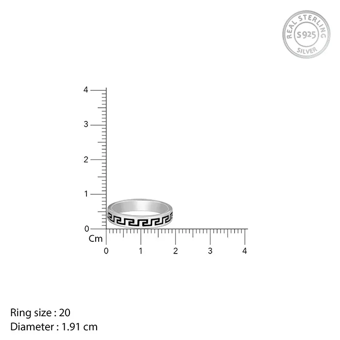 Oxidised Silver Mystique Ring For Him