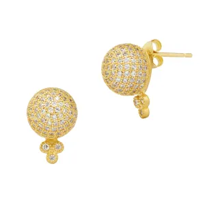 Pav?? Ball Stud Earrings