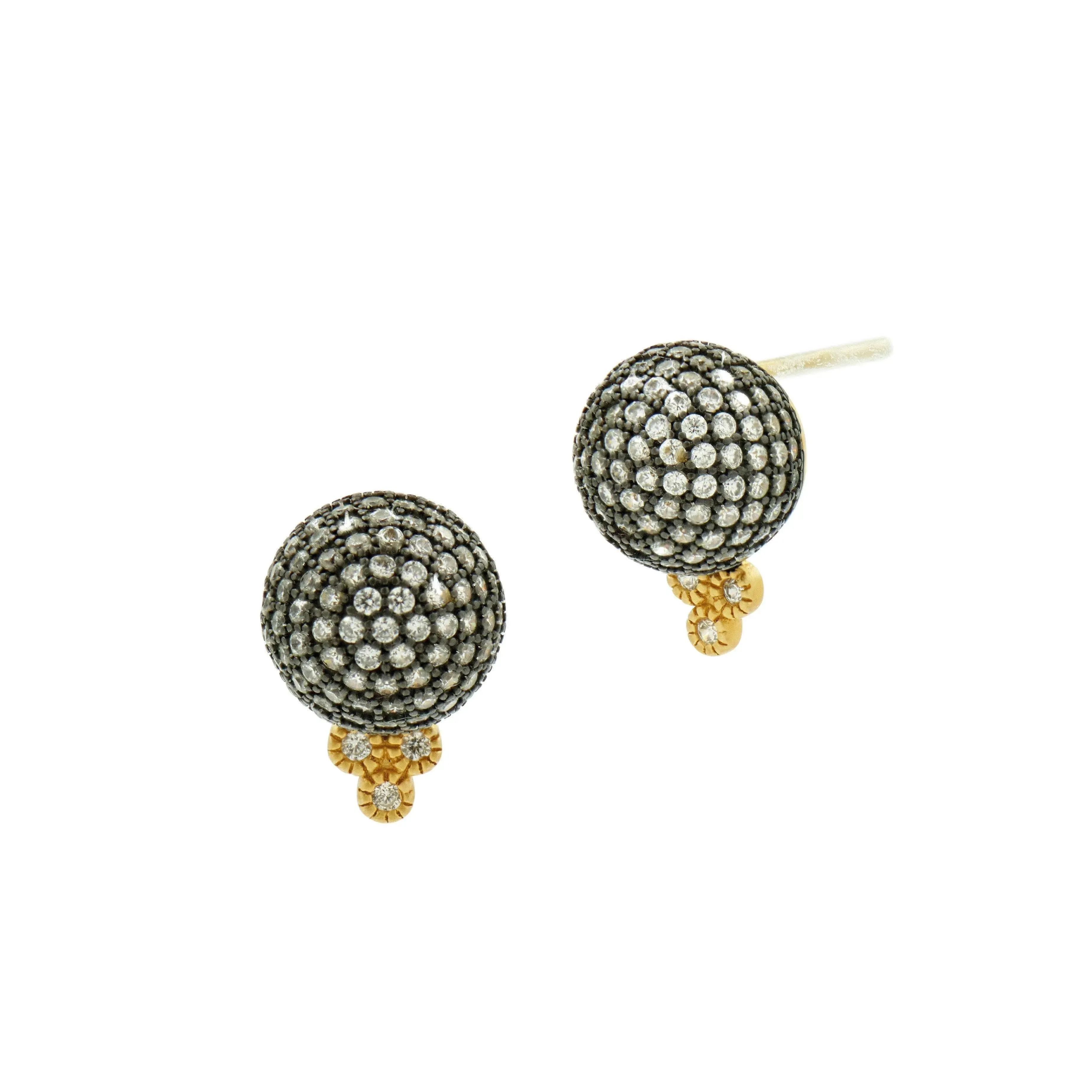 Pav?? Ball Stud Earrings