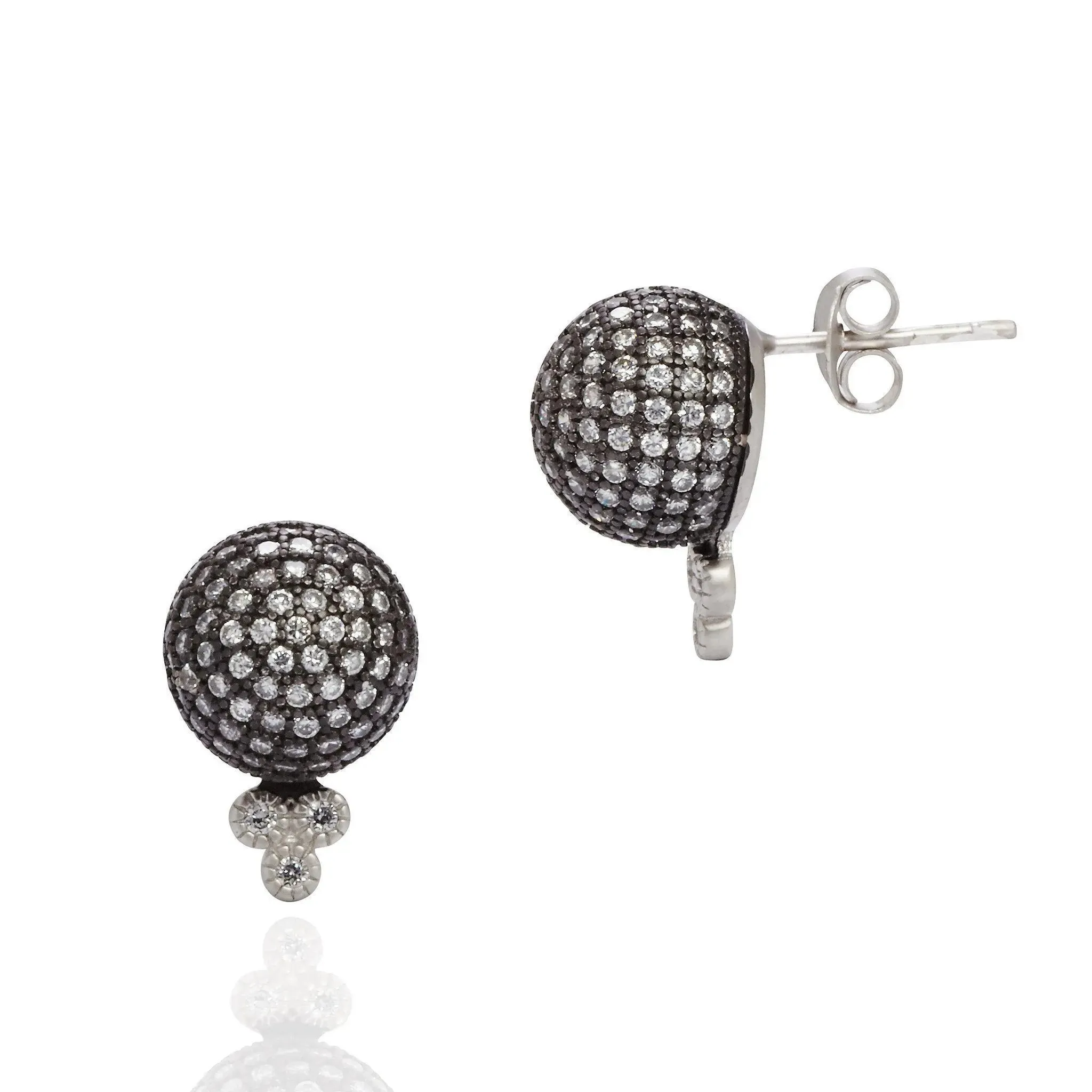 Pav?? Ball Stud Earrings