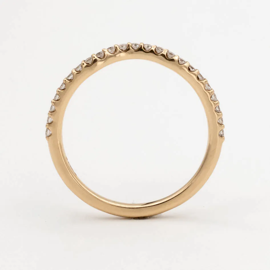 Pave Diamond Contour Band