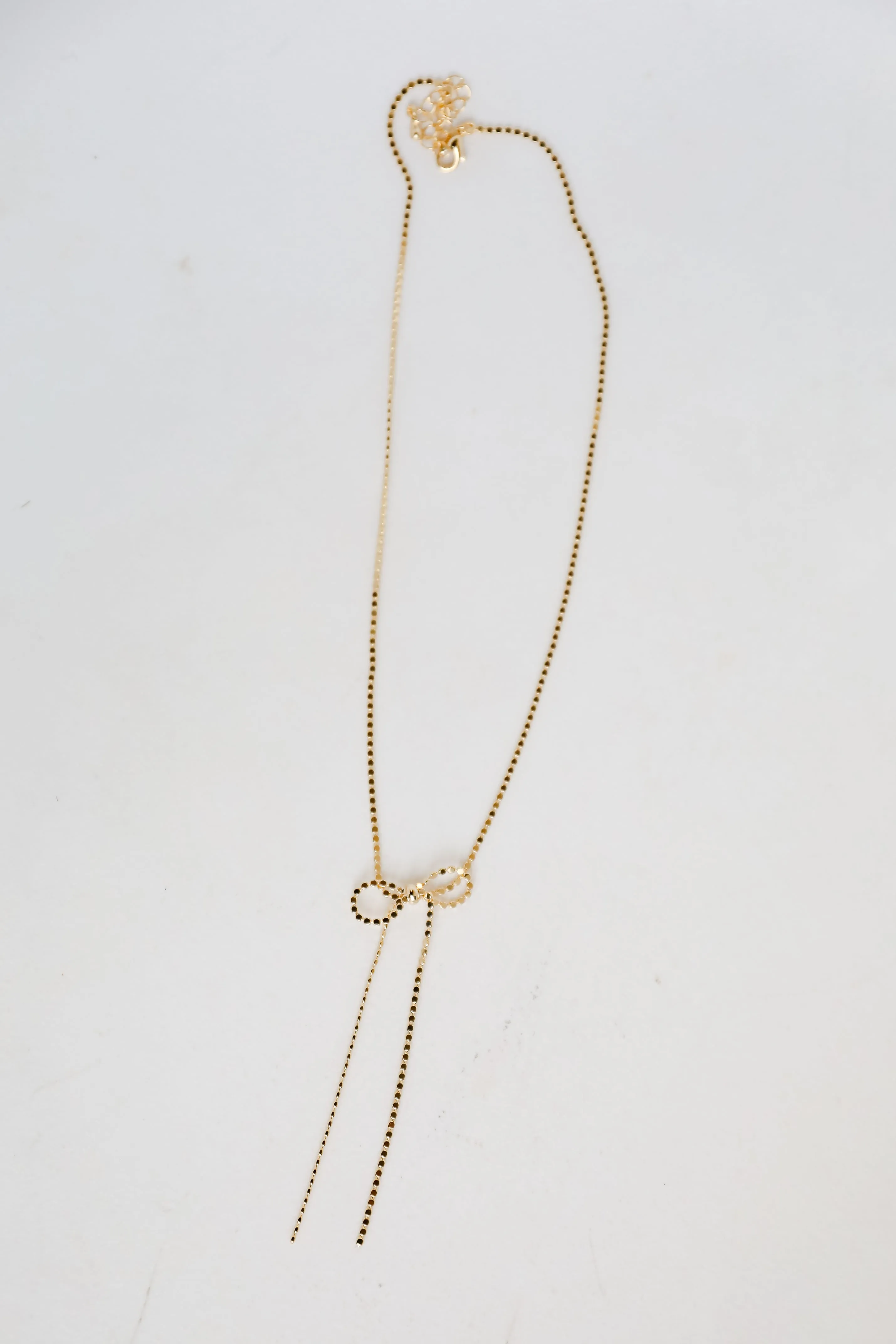 Penelope Gold Bow Chain Necklace