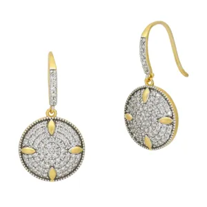 Petals and Pav?? Disc Earring