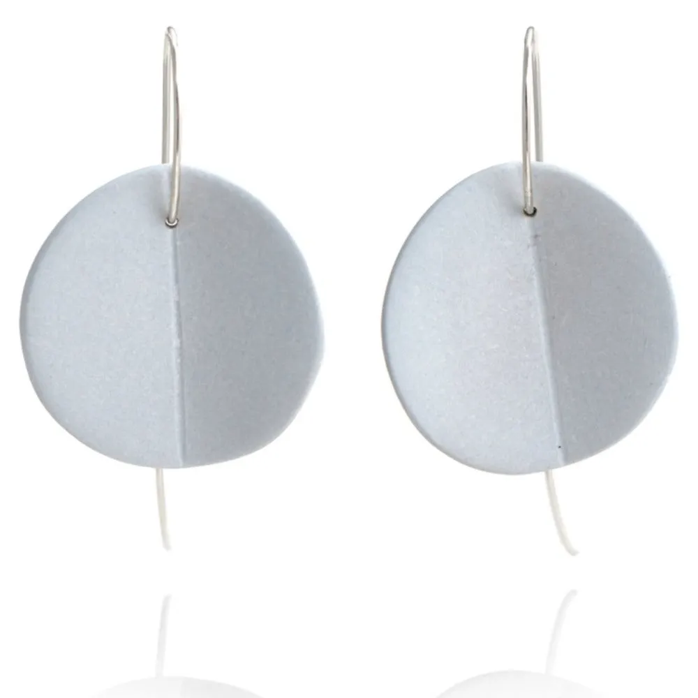 "Eucalyptus" Large Porcelain Earrings
