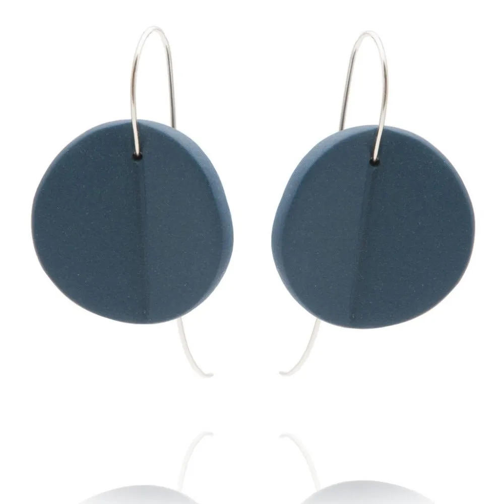 "Eucalyptus" Large Porcelain Earrings