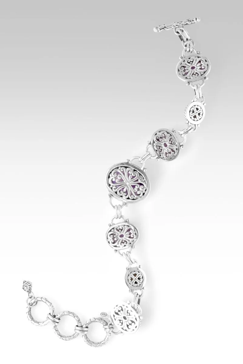 Revive my Faith Bracelet? in Chevron Amethyst, Amethyst & Freshwater Pearl