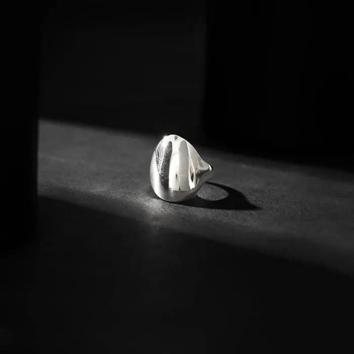 Silver Avant-Garde Ring For Him