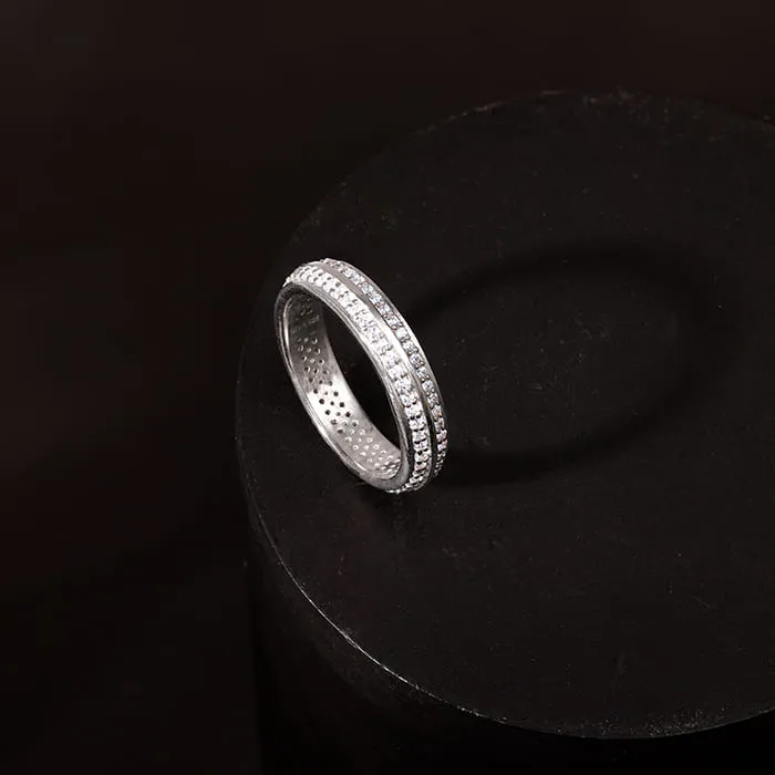 Silver Bold Fate Ring For Him