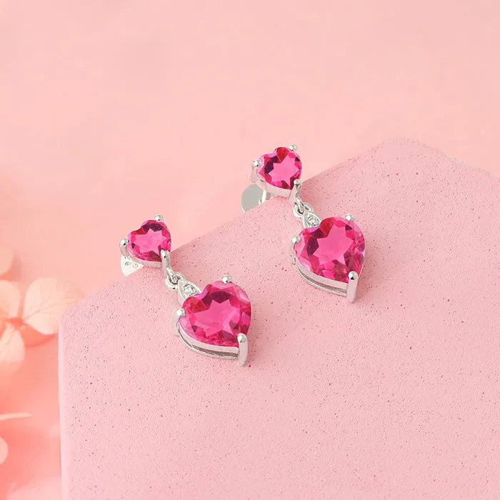 Silver Her Love Earrings