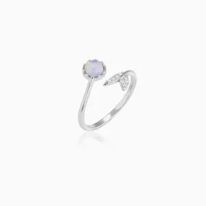 Silver Moonstone Visionary Ring