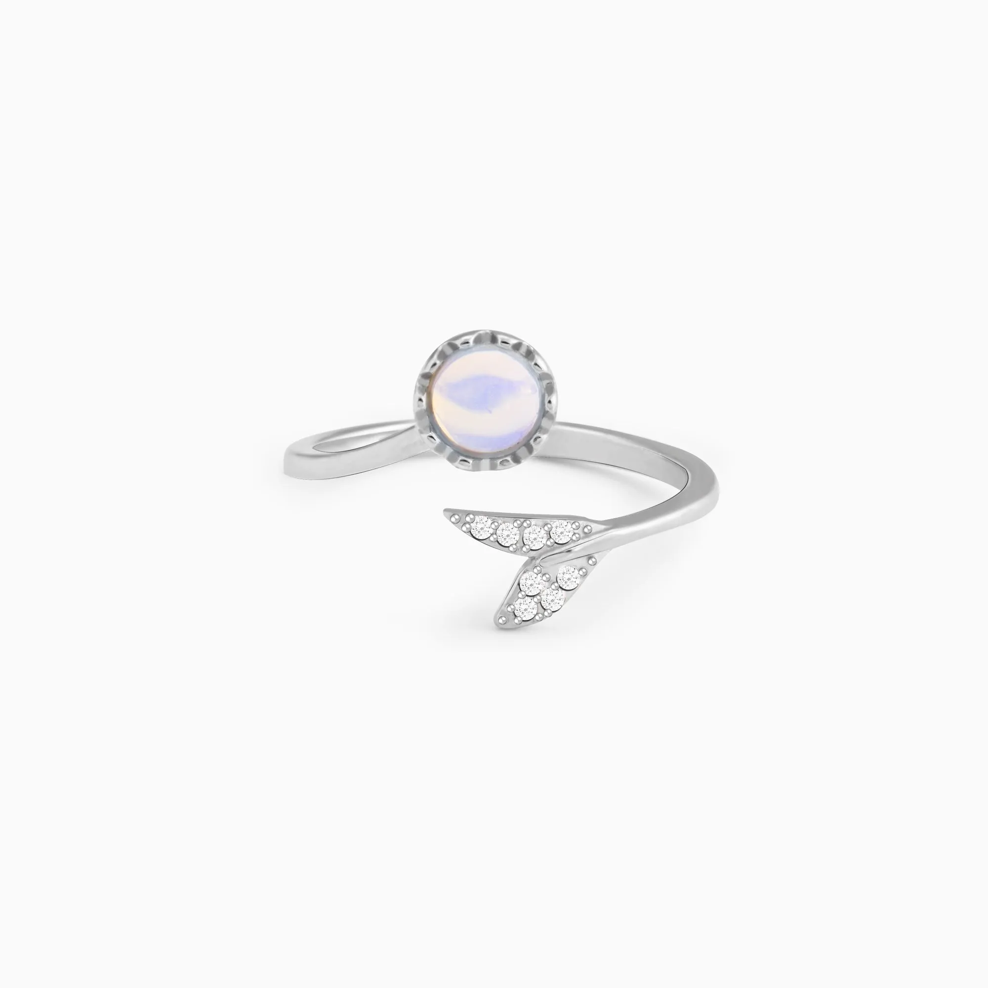Silver Moonstone Visionary Ring