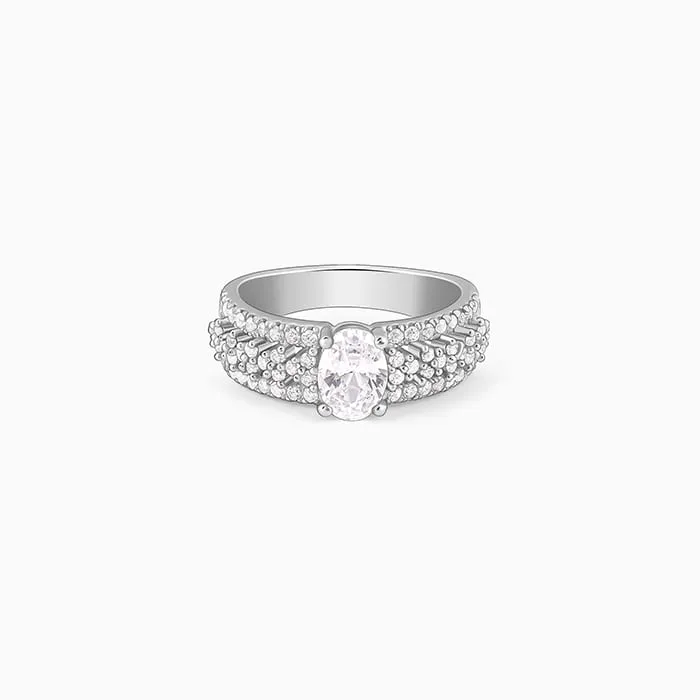 Silver Queen of Hearts Ring