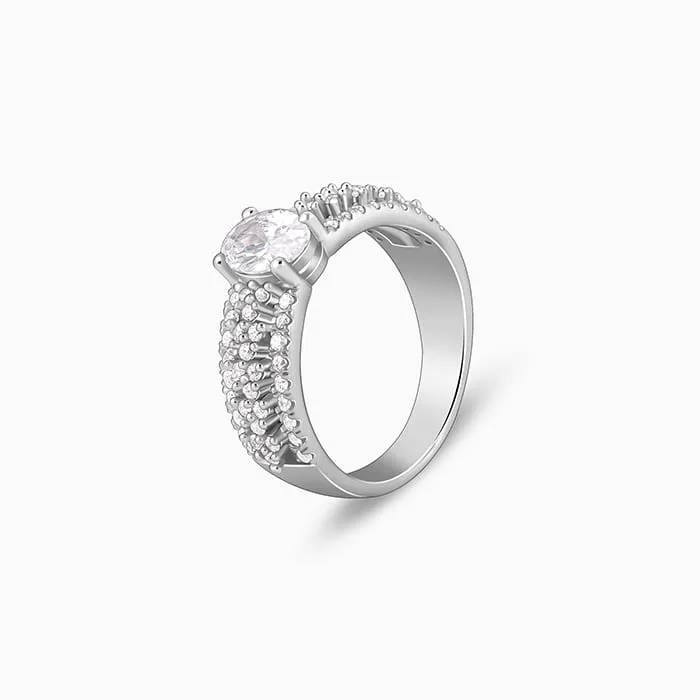Silver Queen of Hearts Ring
