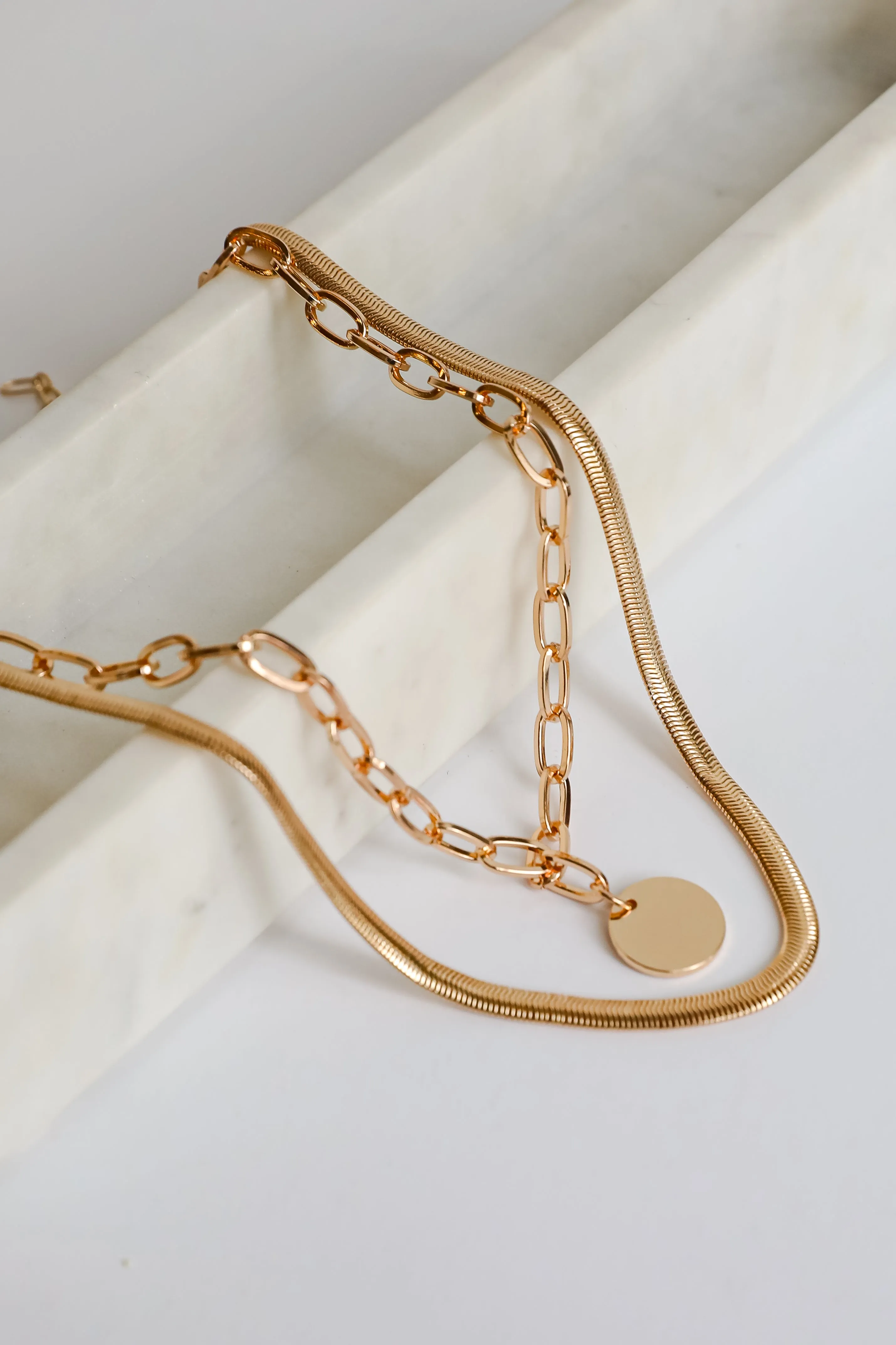 Sofia Gold Layered Chain Necklace