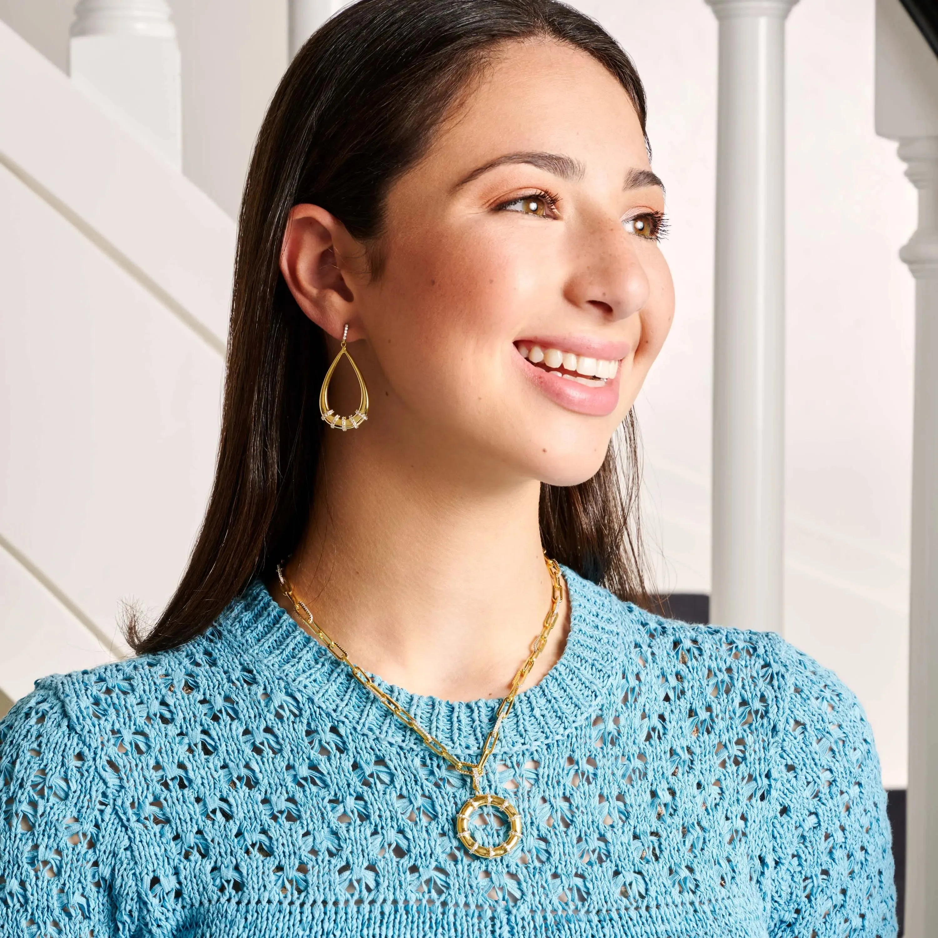 Sparkling Reflections Teardrop Earrings