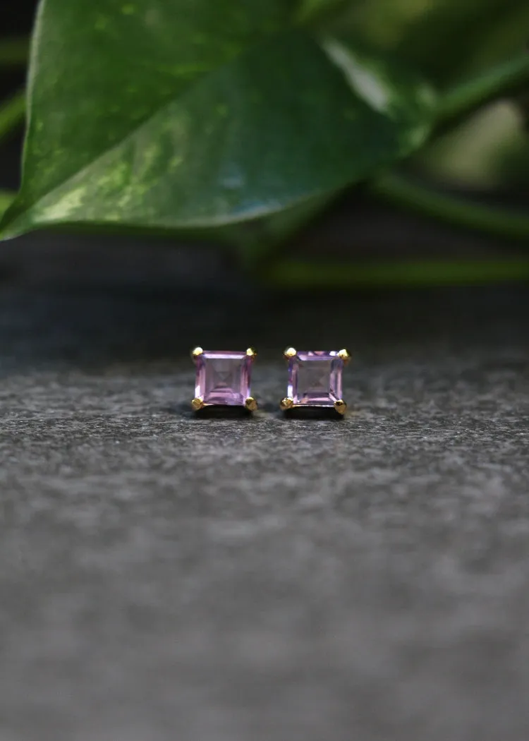 Stephen Estelle | Amethyst Earrings