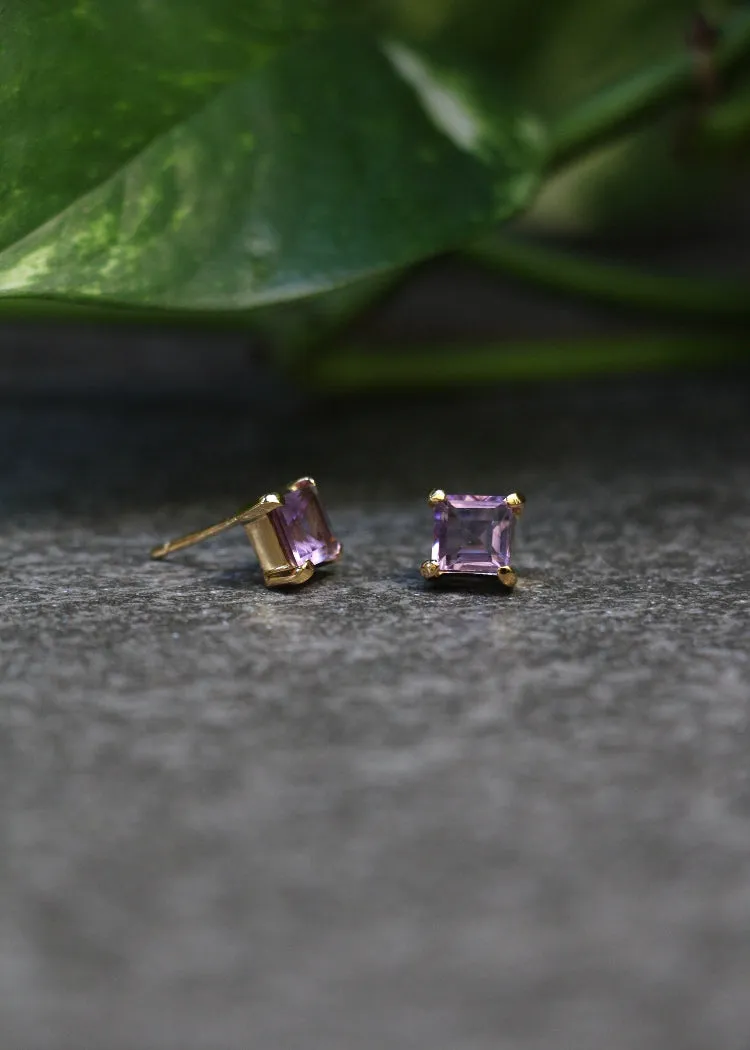 Stephen Estelle | Amethyst Earrings