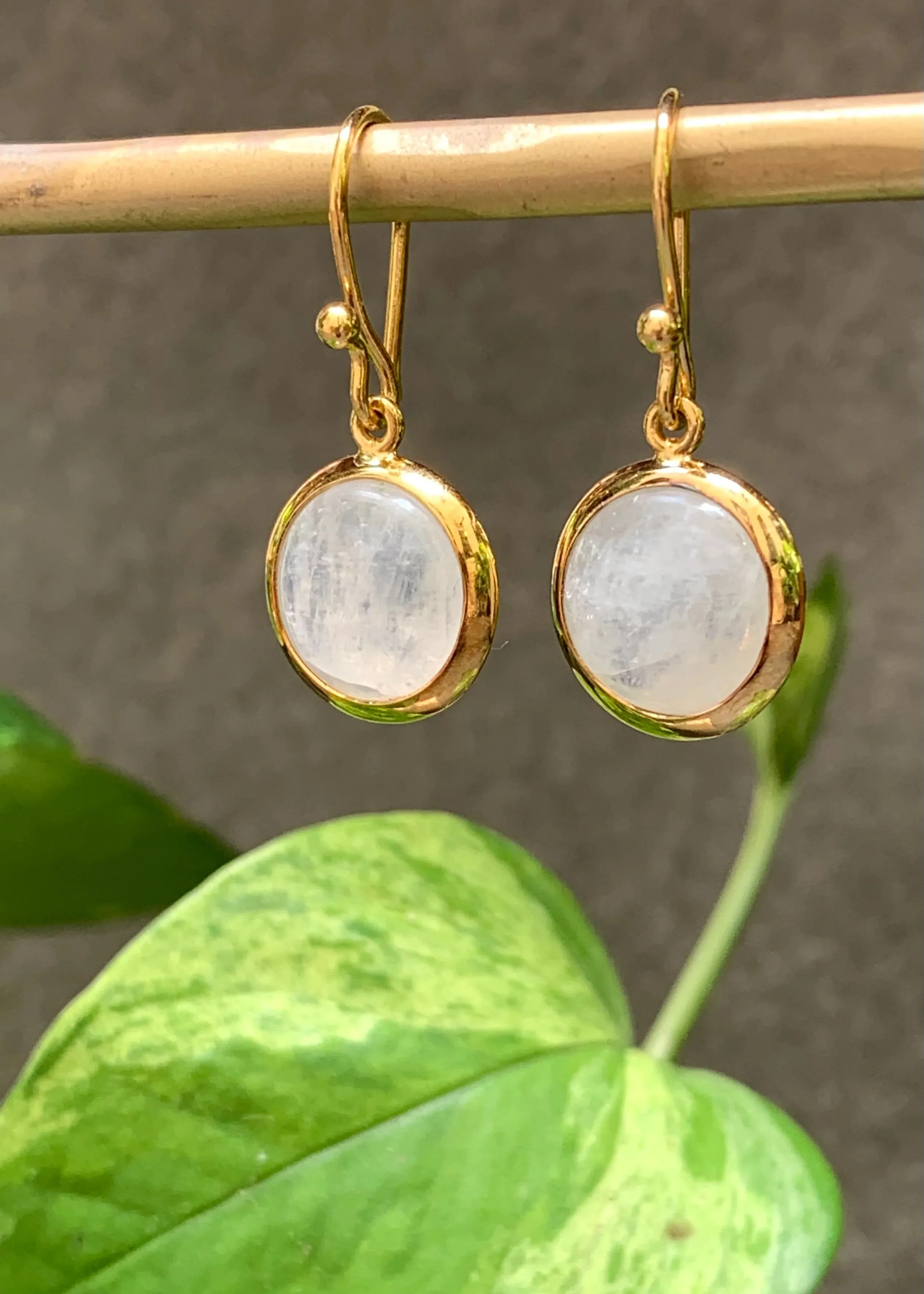 Stephen Estelle | Rainbow Moonstone Earrings