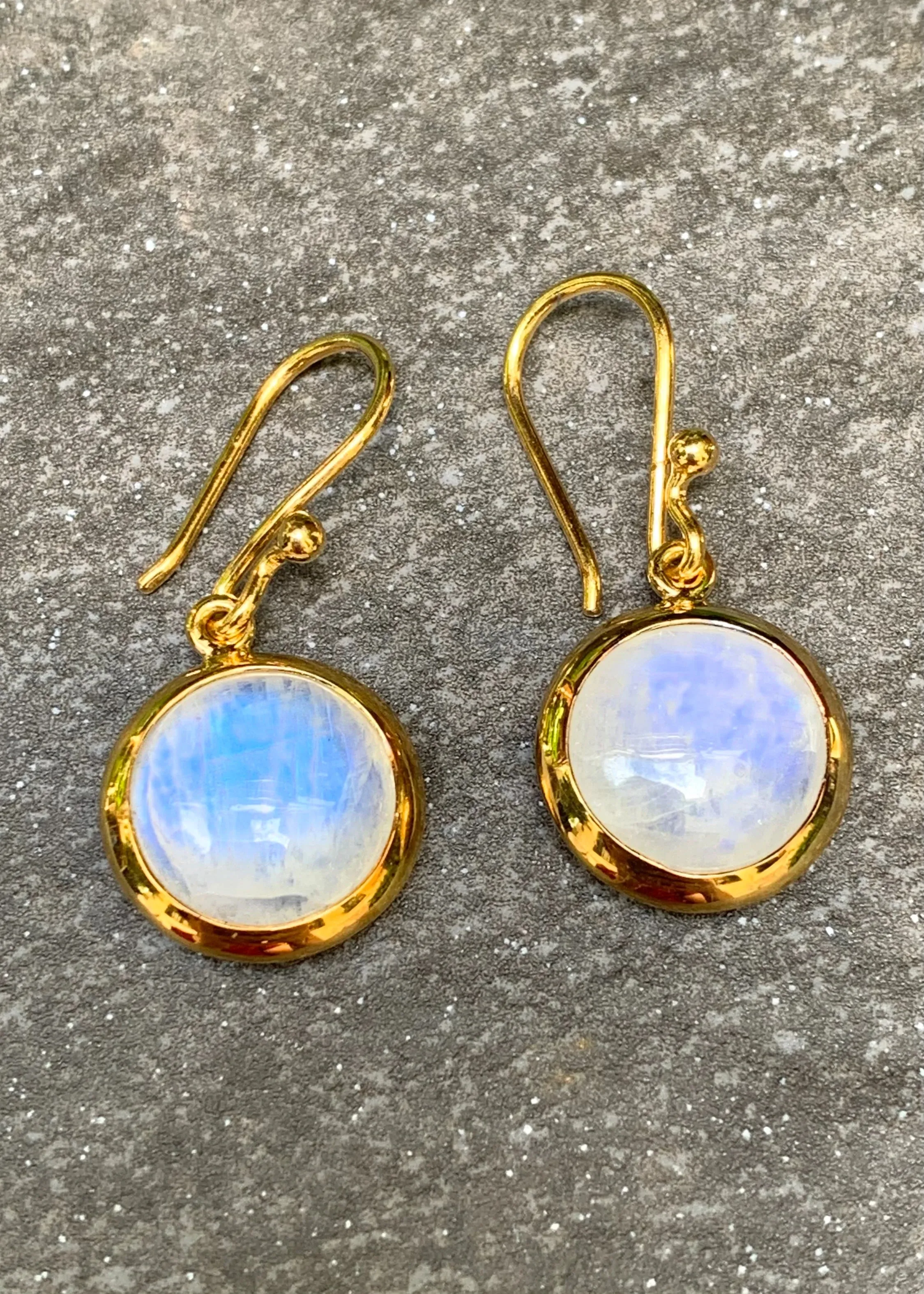 Stephen Estelle | Rainbow Moonstone Earrings