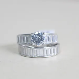 Sterling Silver Bridal Set - 01AS46