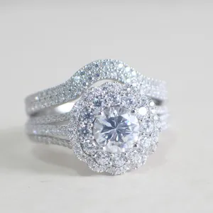 Sterling Silver Bridal Set - 01AS66
