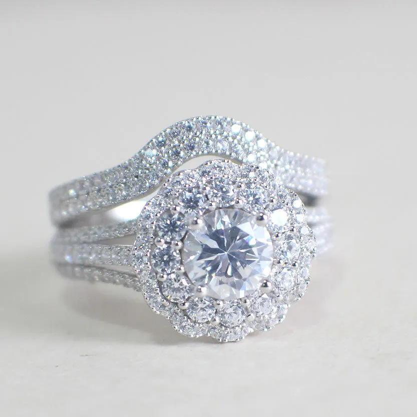 Sterling Silver Bridal Set - 01AS66