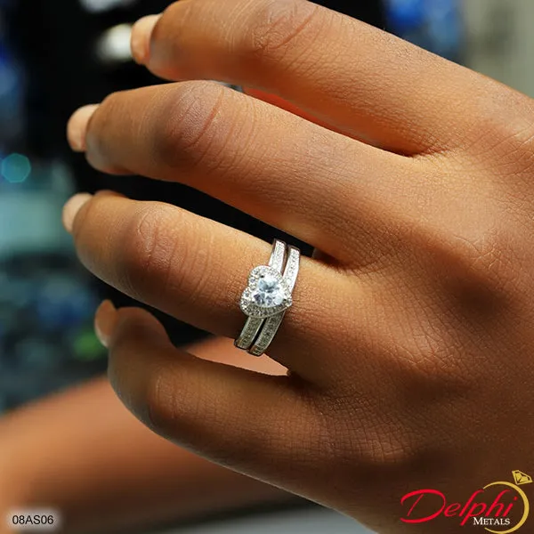 Sterling Silver Bridal Set - 08AS06