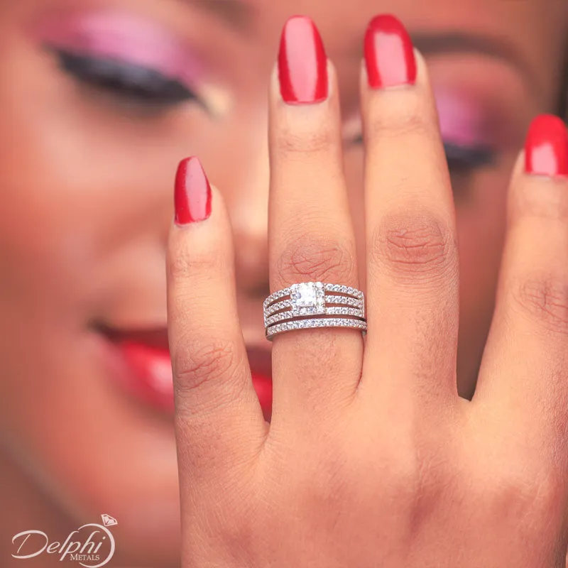 Sterling Silver Bridal Set - 08AS20