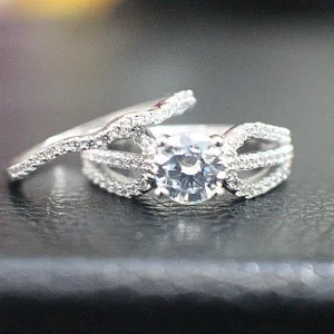 Sterling Silver Bridal Set - 10AB11