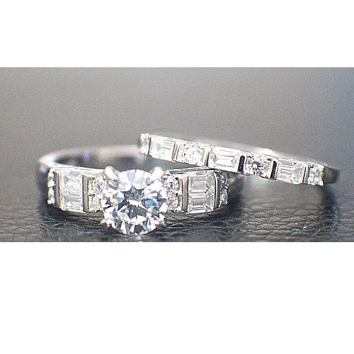 Sterling Silver Bridal Set - 10AB21