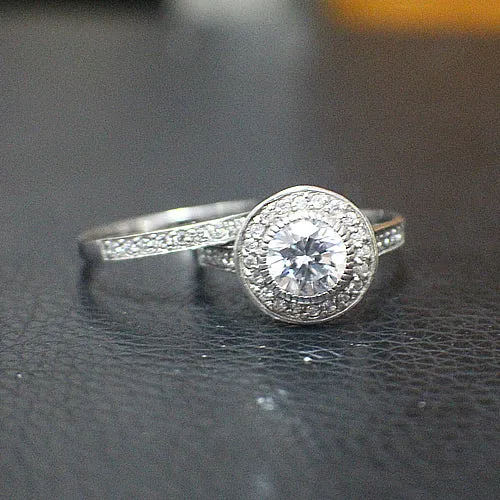 Sterling Silver Bridal Set - 10AB51