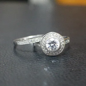 Sterling Silver Bridal Set - 10AB51