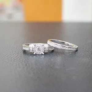 Sterling Silver Bridal Set - 10AB89