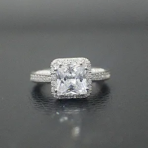 Sterling Silver Engagement Ring - 01AS20
