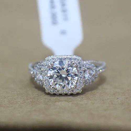 Sterling Silver Engagement Ring - 02AS11
