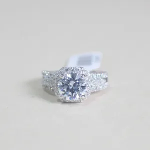 Sterling Silver Engagement Ring - 02AS14