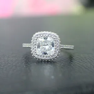 Sterling Silver Engagement Ring - 02AS17