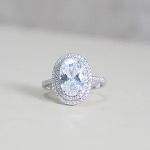 Sterling Silver Engagement Ring - 02AS46