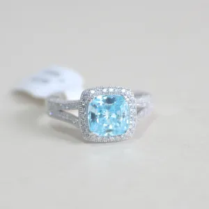 Sterling Silver Engagement Ring - 02AS64