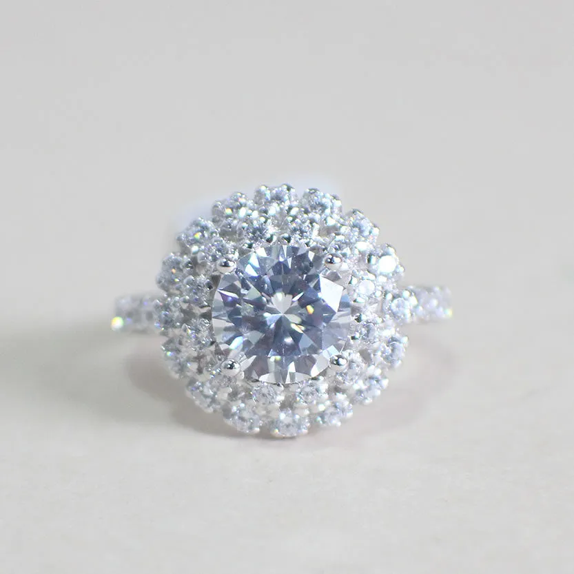 Sterling Silver Engagement Ring - 02AS74