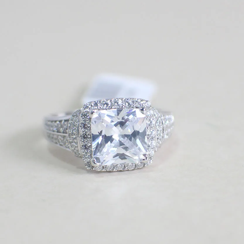 Sterling Silver Engagement Ring - 02AS75
