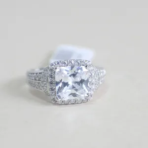 Sterling Silver Engagement Ring - 02AS75