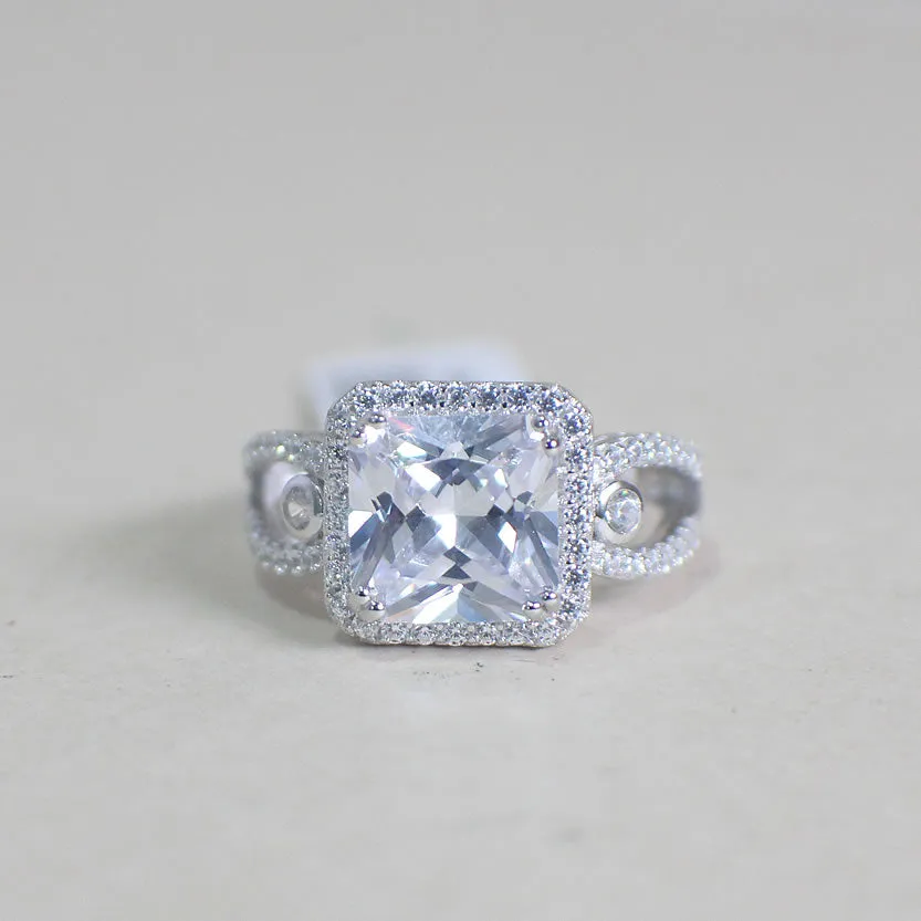 Sterling Silver Engagement Ring - 02AS76