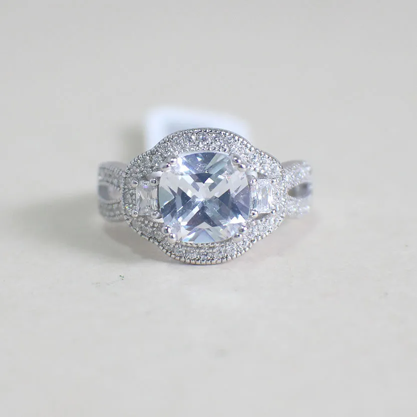 Sterling Silver Engagement Ring - 02AS82